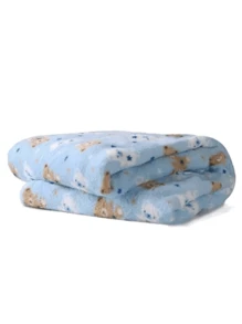 Kit 3 Baby Blanket Soft Fleece Microfiber Printed Boy Girl - Boy - View 3