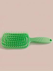 1 Pieza Peine de cabello cuadrado y mini tamaño con diseño hueco - Cepillo de cabello portátil para masaje - Cepillo de cabello de plástico para cabello húmedo o seco (Tamaño pequeño)