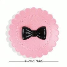 1 个带镜子的圆形睫毛盒，化妆品收纳盒，美容化妆品收纳工具，旅行化妆包粉色放置睫毛，带镜子的假睫毛收纳盒可存放，方便整理假睫毛，用于化妆品