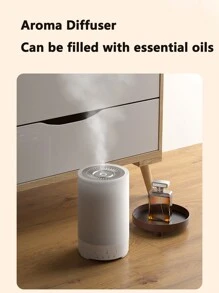 1pc 150ml 7 Colors Lighting Flame Ultrasonic Aroma Diffuser, Aromatherapy Diffuser Machine, Portable USB Essential Oil Desktop Diffuser Air Humidifier