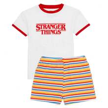 Stranger Things Girls Short Pyjama Set (Multicoloured) - Multicolor - Ver 1