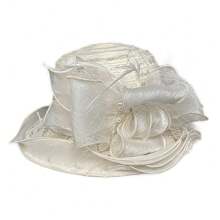 1pc Women's Vintage Floral Organza Derby Hat Kentucky Foldable Hats Fascinator Sun Hats UV Protection For Wedding Tea Party Hat, School