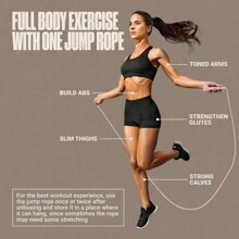 Corda de Pular Sólida Ajustável, Corda de Pular para Treinamento Esportivo, Adequada para Acessórios de Academia de Fitness e Exercícios