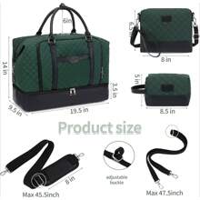 Weekender Bags For Women Overnight Bag With Shoe Compartment And Toiletry Bags Large Travel Duffel Bag Carry On Shoulder Tote With Trolley Sleeve 21 Inches For Weekend Traveling Business Trip Gym