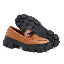 Women's Oxford Tractor Moccasin Moda College With Chain - 駝色 - 查看 4