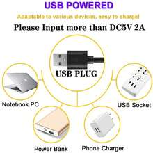 RGB LED Corner Floor Lamp, Smart RGB LED Corner Lamp With Remote Control, Corner Light With Music Sync, RGB Floor Lamp With DIY Colors For Living Room Bedroom Gaming Room, USB Charger (Not Adapter) - 黑色 - 查看 8