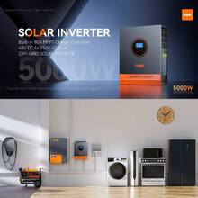 PowMr 5000W Solar Hybrid Inverter 48V DC To 110V AC 80A MPPT Controller PV 500V - US A Type Plug(110-127V) - View 9