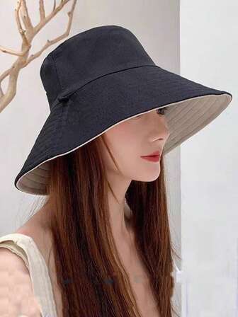 1 Stück Fischerhut mit doppelseitigem Design, Sonnenhut, Visier, Reisehut, Sonnenschutz Hut, Sommerhut