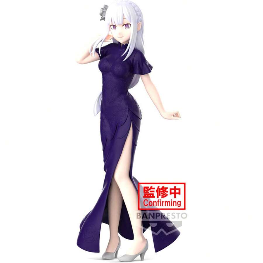EMILIA GLITTER & GLAMORS FIGURE RE:ZERO STARTING LIFE IN ANOTHER WORLD 24CM - High Quality And Precise Details Collectible Figure - Ideal Collectible Figure For Fans And Collectors - Resistant And Collectible Figure - Limited Edition Collectible Figure - Nhiều màu - Xem 1