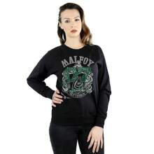 Harry Potter Sudadera Buscadora Draco Malfoy para mujer/señora (negra) - Negro - Ver 2