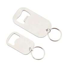 1pc/2pcs Multi-Functional Keychain Bottle Opener, Gift For Father - Silver - View 9