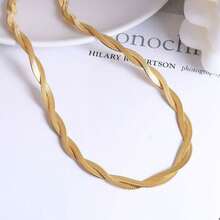 European And American Temperament Necklace, High Quality K Gold Cross Titanium Steel Women's Suit Necklace, Ins Tide Internet Celebrity, Cold Wind, Clavicle Necklace - 金色 - 查看 2