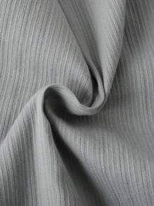 Camisa de manga corta de unicolor con rayas, verano para hombre