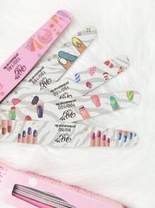 Kit de limas para acrílico decoradas, forma diamante.  Este set contiene 5 limas de diferentes gramajes en forma diamante para facilitar su uso. - Degradado - Ver 4