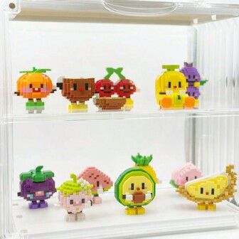 Mini Fruit Party Building Blocks Set, Micro Building Blocks Fruit Model Creative Decor, Birthday & Festival Gift