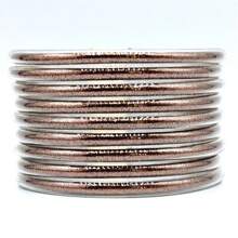 9 Stücke/Set glitzernde Jelly Armreifen für Frauen Armband, silbrige rosé-goldene Farben Armreife Armband