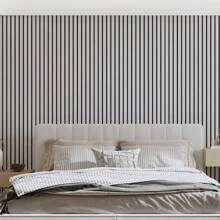 1 Rolle Selbstklebende Gitterwandtapete, 3D Holzmaserung Effekt Wandaufkleber für Schlafzimmer oder Wohnzimmer Dekoration