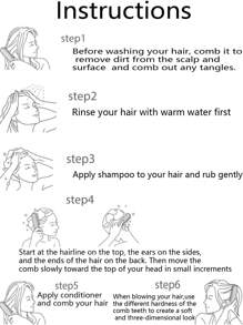 1 件装电镀头部经络按摩梳发刷适用于细发头皮按摩刷和旅行顺发刷适用于所有发质干湿两用 - 彩色 - 查看 10