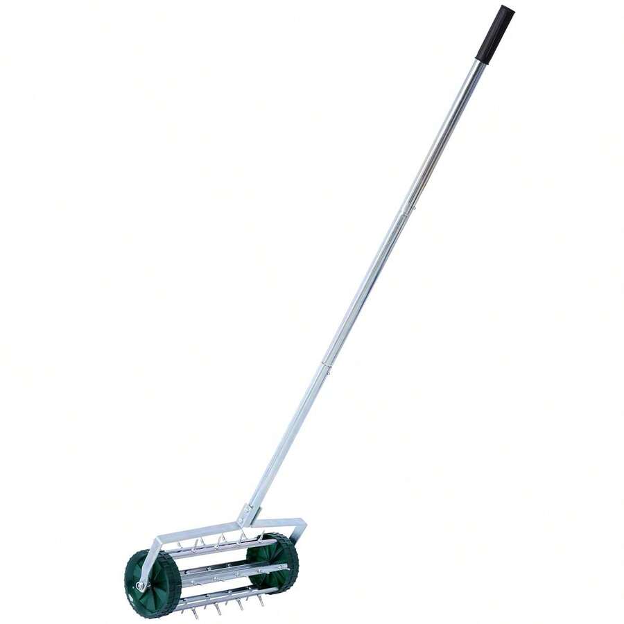 Spike Lawn Aerator, Heavy Duty Rolling Lawn Aerator, Garden Yard Rotary