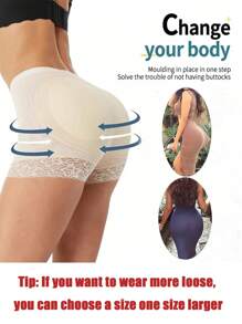 1 pezzo Mutandine contenitive sportive di taglia grande con controllo addominale, pantaloncini imbottiti traspiranti per migliorare i fianchi, biancheria intima modellante e snellente per accessori da palestra, corsetti per snellire la pancia, cinture lombari per snellire la vita