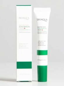 Crema Acné Ácido Salicílico Bioaqua Quita Acné Cicatrices Poros Control de Grasa Puntos Negros - Verde - Ver 1