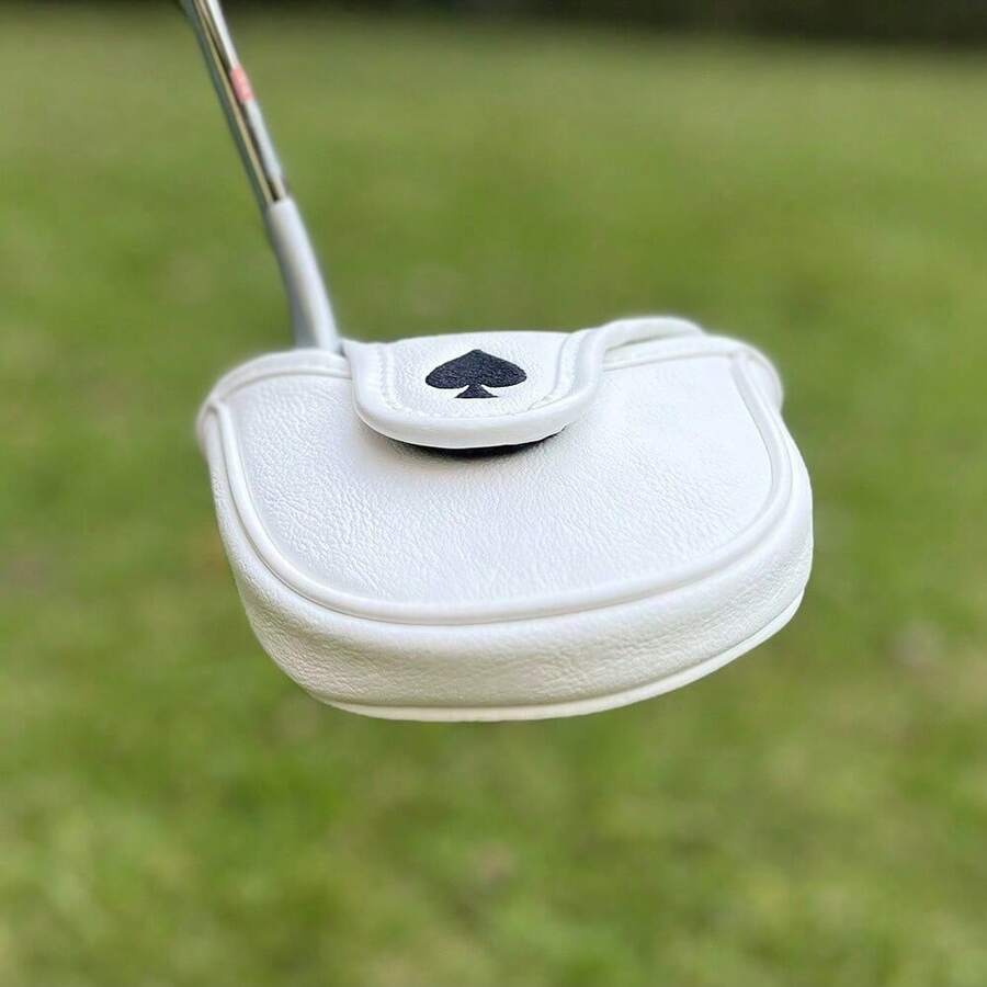 1pc Embroidery Golf Club Putter Cover Durable PU Leather Super Soft