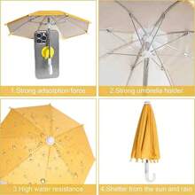 Mobile Phone Umbrella Suction Cup Holder, Sun Shade Protective Cover For Outdoor Use - Multicolor - View 6