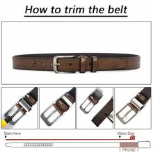 1 pièce Ceinture pour homme avec boucle ardillon, casual, , style classique rétro pour jeans, cadeau