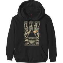 Pink Floyd Unisex Pullover Hoodie: Carnegie Hall Poster - 48-Hour Fast Shipping!  - Black - View 1