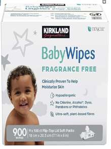 Kirkland Toallitas Para Bebés Signature Sin Fragancia 900 Unidades - Blanco - Ver 1