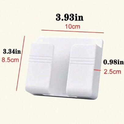 4pcs Trắng Gắn trên tường Giá đỡ điện thoại , Điều khiển từ xa Giá đỡ Với Tính phí Hải cảng , Tường Hộp trữ , Tường Cái giá