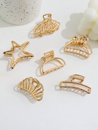 1 个花朵设计发夹，适合日常佩戴