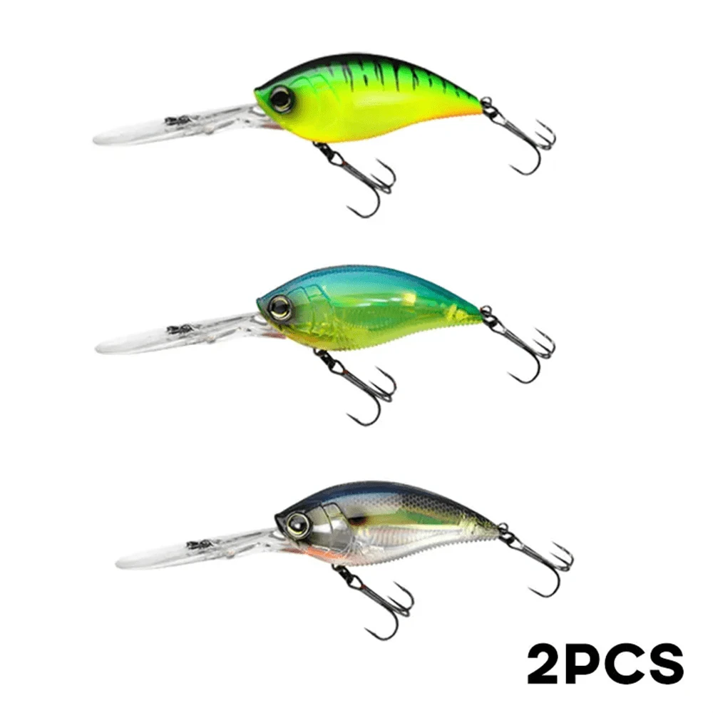 Topline Tackle 2pcs 15.5g/21g Crankbait Fishing Lure Artificial Hard Baits Jerkbait Wobbler Fishing Tackle Saltwater Long Tongue Crank Bait