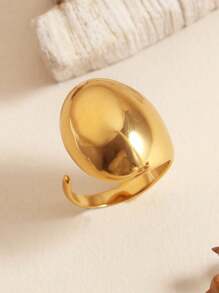 Anillos únicos de acero inoxidable de moda, joyería a prueba de manchas y agua para mujeres - anillo gordo - Ver 11