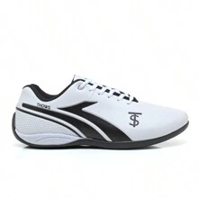 Futsal Cleat Indoor Football Sneakers Court Adult Men's Casual Sports Shoe Stitched Cheap Original - 白色 黑色 - 查看 1