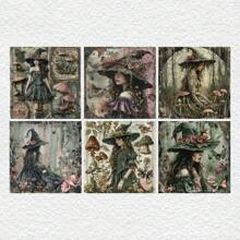 36 Sheets Scrapbook Paper Pad In 6*6'', Art Craft Pattern Paper For Scraping Book Craft Card Stock Paper, DIY Decorative Background Card Making Supplies – Fairy Godmother Back To School