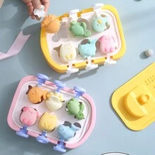 Cute Ice Cream Mold,  Silicone Popsicle Mold, DIY Ice Lolly, Ice Cube Tray - Multicolor - View 3