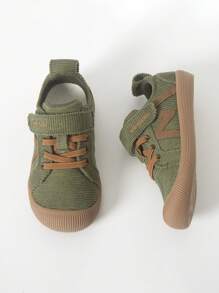 mini bala 男女通用儿童复古软帆布鞋 - 綠色 - 查看 4