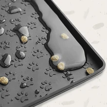 1 件大号硅胶爪印垫、防滑宠物碗垫、防水易清洁宠物喂食垫 - 彩色 - 查看 5