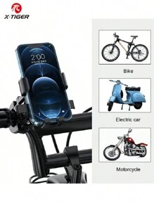 Soporte para teléfono móvil de motocicleta X-TIGER, material ABS, soporte para teléfono de bicicleta MTB, soporte para teléfono de bicicleta eléctrica