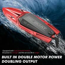 Large Waterproof Dual Motor Intelligent Electric RC Boat 2.4G Off Water Power Outage High Speed Racing Remote Control Speedboat Boat Water Toy - Multicolor - View 4