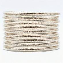 9 Stücke/Set glitzernde Jelly Armreifen für Frauen Armband, silbrige rosé-goldene Farben Armreife Armband
