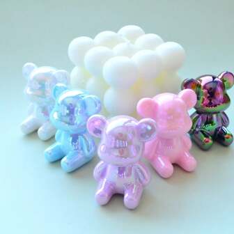 1pc/Set Colorful Cartoon Animal Figurine Sculpture, Cute Modern Home Decor, Cabinet Ornament Animal Statue For Bedroom, Living Room & Office, Ideal For New Year, Birthday, Wedding Parties - Bear Decoration Gifts Graduation