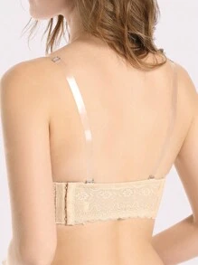 YANDW Strapless Push Up Multi-Wear Bralette Underwire Lightly Padded Bra For Wedding, Lingerie - Apricot - View 3