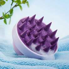 Scalp Massager Brush. Soft Silicone Hair Massager To Sanitize And Combat Dandruff - 白色 - 查看 3