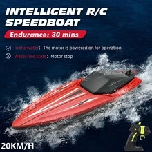 Large Waterproof Dual Motor Intelligent Electric RC Boat 2.4G Off Water Power Outage High Speed Racing Remote Control Speedboat Boat Water Toy - Multicolor - View 2