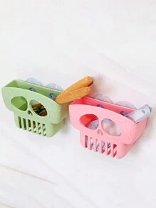 1pc Creative Multifunctional Drain Rack, Skull Shaped Dish Drying Rack, Kitchen Towel Holder, Wall Mounted Sponge & Soap Organizer, For Kitchen, Bathroom, Dining Room, Daily Home Use Or Home Decor,Kitchen Decor Decor,Room Decor,Christmas Decor,Party Decor,Party Gift Decorations,Christmas Decorations,Christmas Gift,Kitchen Items,Kitchen Utensils,Kitchen Tools,Kitchen Things.,Christmas Gifts,Merry Christmas