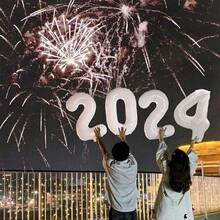 1 pieza Globo digital blanco lechoso de 32 pulgadas, globo inflable gigante, se puede combinar libremente con números, adecuado para varios propósitos como decoración de fiesta de banquete, decoración de baile de graduación, etc., mejorando la atmósfera del espacio (números del 0 al 9) - lechoso - Ver 7