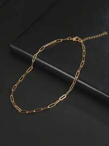 TEAMER Minimalist Link Bracelet - Yellow Gold - View 4