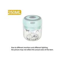 250ml 电动绞肉机蒜泥捣碎机 USB 充电式蒜泥机蒜泥机绞肉机小型家用蒜泥捣碎机 - 彩色 - 查看 10